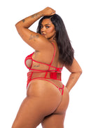Heart Embroidered Three-Piece Waspie Set Curvy Size - view 2