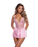 Keyhole Chantilly Lace Babydoll 2-Piece Set