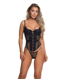 Eyelash Lace Balconette Corset