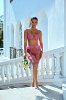 Pink Heart Embroidered Three-Piece Garter Set - view 5