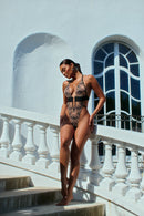 Orchid Embroidered Plunging Teddy - view 5