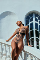 Orchid Embroidered Plunging Teddy - view 6