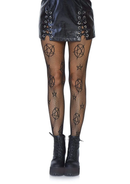 Black Pentacle Fishnet Tights