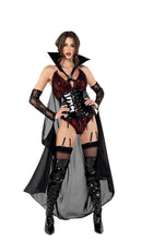 Vampire Queen Sequin Cape Set with Cincher and Garters