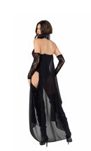 Vampire Queen Sequin Cape Set with Cincher and Garters