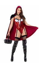 Playboy Red Riding Hood Sequin Romper and Hooded Cape Set