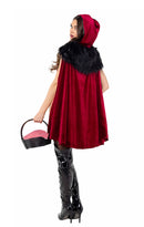 Playboy Red Riding Hood Sequin Romper and Hooded Cape Set