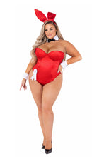 Playboy Bunny Costume Set | Black Satin Corset Bodysuit