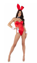 Playboy Bunny Costume Set | Black Satin Corset Bodysuit