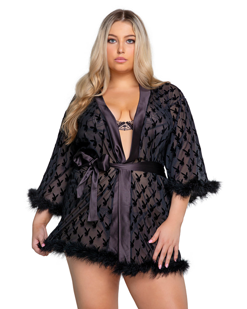 Playboy Bunny Noir Robe