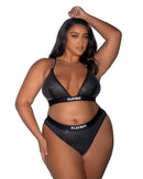 Playboy Rhinestone Bralette and Thong Set - view 3