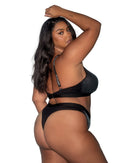 Playboy Rhinestone Bralette and Thong Set - view 4