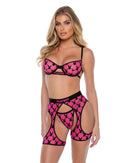 Playboy Flocked Bunny Mesh Cutout Chaps