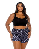 Playboy Bunny Logo Cropped Tank and Shorts Lounge Set - view 3
