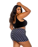 Playboy Bunny Logo Cropped Tank and Shorts Lounge Set - view 4
