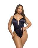 Playboy Bunny Logo V-Wire Plunge Romper - view 3