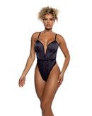 Playboy Bunny Logo V-Wire Plunge Romper