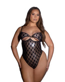 Playboy Bunny Logo Shimmer Mesh Cutout Teddy - view 3