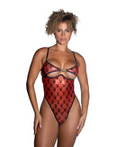Playboy Bunny Logo Shimmer Mesh Cutout Teddy - view 5