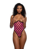 Playboy Bunny Logo Open-Cup Crotchless Mesh Teddy