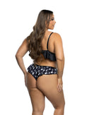 Playboy Bunny Print Peplum Two-Piece Lounge Set - view 4