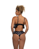 Playboy Bunny Print Peplum Two-Piece Lounge Set - view 2
