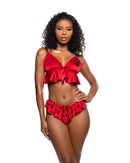 Playboy Bunny Print Peplum Two-Piece Lounge Set - view 5