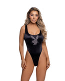 Playboy Rhinestone Bunny High-Cut Thong Teddy
