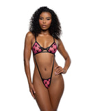 Playboy Flocked Bunny Mesh Strappy Sling