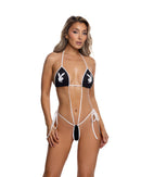 Playboy Mirrored Bunny Logo Sling Bodysuit