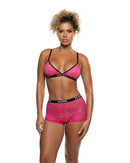 Playboy Floral Lace Two-Piece Lounge Set