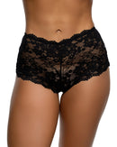 Playboy Floral Stretch Lace Cheeky Panty