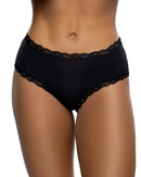 Playboy Floral Lace-Trim Brief Panty - view 2