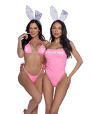 Playboy Side-Tie Bandeau One-Piece Swimsuit - view 3