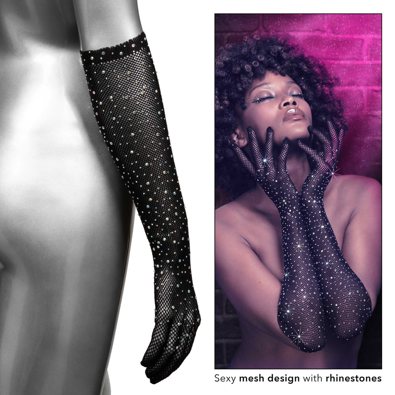 Radiance Full Length Gloves in Black