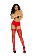 Heart Net Thigh-High Stockings - view 3