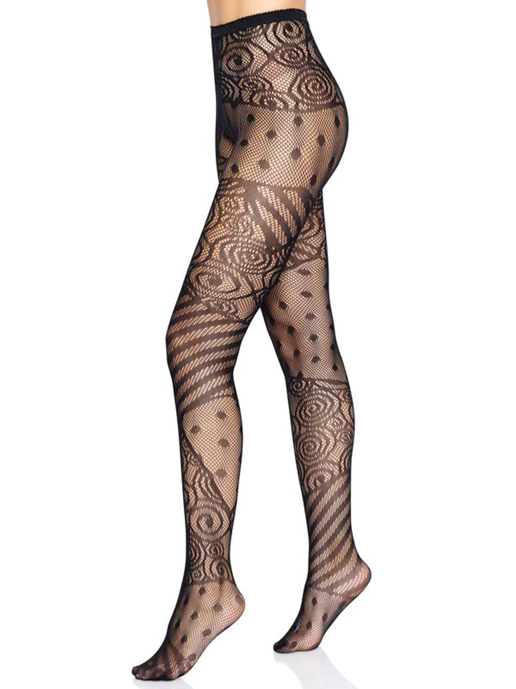 Doll Net Tights in Black