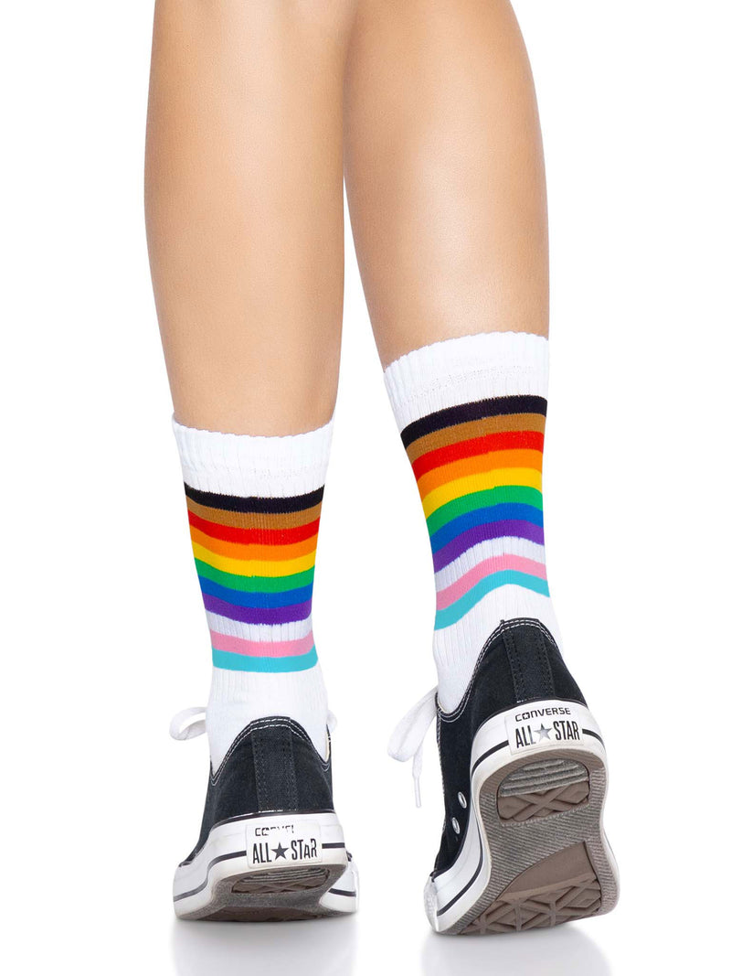 Pride Crew Socks in Rainbow