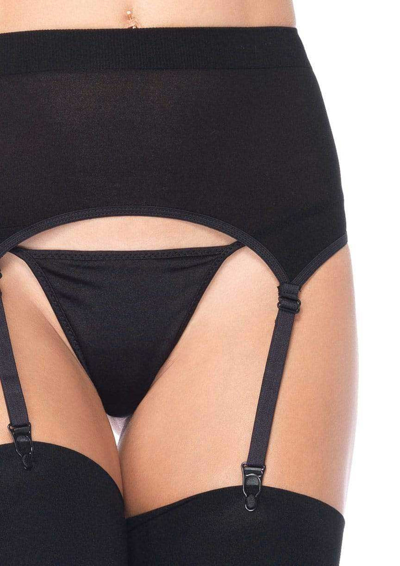 Zara Garter Belt and Stocking in Black Curvy Size