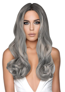 Silver and Ash Long Wavy Wig