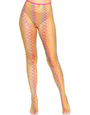 Ombre Rainbow Woven Net Tights - One Size -  Rainbow LA-9235RBWOS