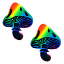 Rainbow Blacklight-Reactive Toadstool Nipple Pasties