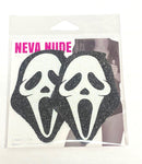 Ghostface Glitter Nipple Pasties