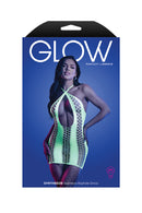 Synthesize Seamless Keyhole Dress in Neon Green
