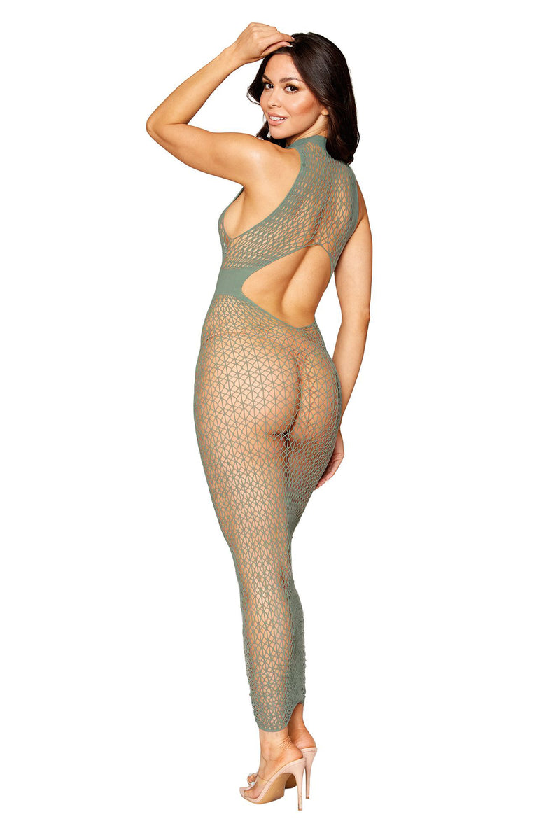 Bodystocking Gown in Sage