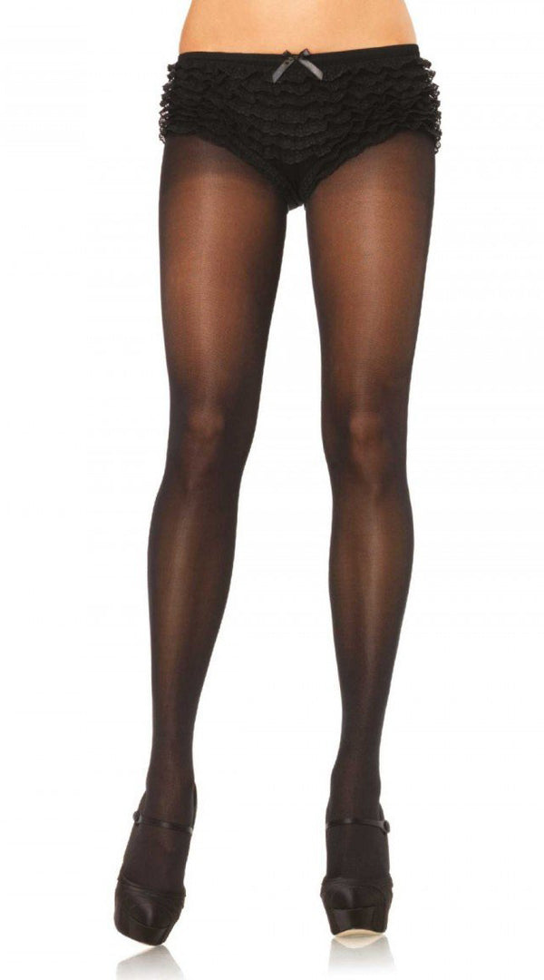Opaque Tights with Cotton Crotch