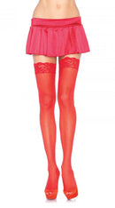 Lace Top Sheer Thigh High