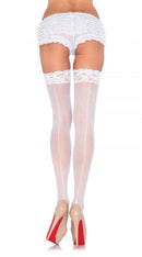 Lace Top Backseam Stockings