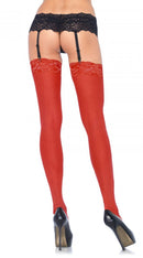 Lace Top Backseam Stockings