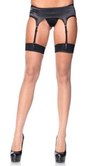 Sheer Baroque Cuban Heel Backseam Stockings